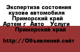 Экспертиза состояния кузова автомобиля - Приморский край, Артем г. Авто » Услуги   . Приморский край